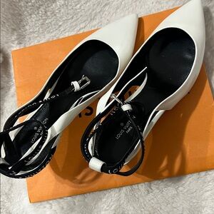 Louis Vuitton Women's Black and White Heels